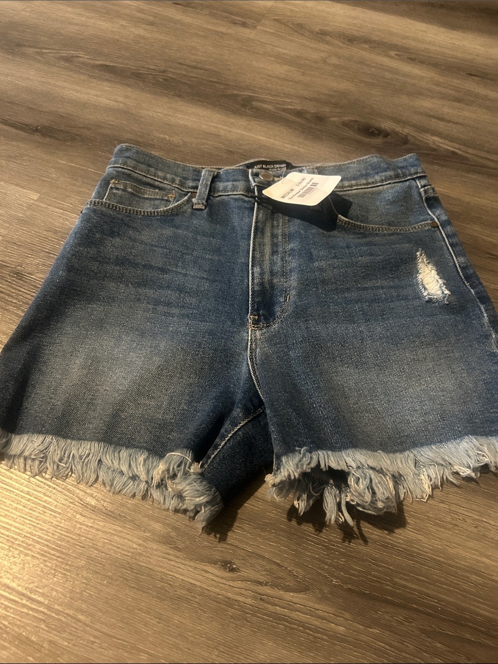 Just Black Blue Denim Keeper Shorts